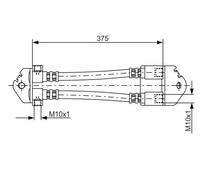 BOSCH 1 987 481 072 Tubo freno