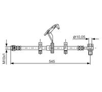 Bosch 1987481078 Tubo flessibile del freno