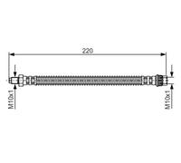 Tubo flessibile freno 1 987 481 090 BOSCH per RENAULT NISSAN OPEL