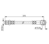 Tubo flessibile freno 1 987 481 094 BOSCH per MERCEDES-BENZ MB Autobus