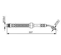 Tubo flessibile freno 1 987 481 150 BOSCH per RENAULT OPEL NISSAN