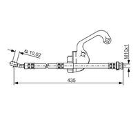 Tubo flessibile freno 1 987 481 299 BOSCH per HYUNDAI TERRACAN