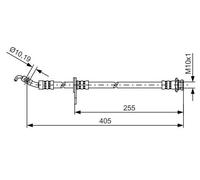 Tubo flessibile freno 1 987 481 403 BOSCH per SUZUKI FIAT