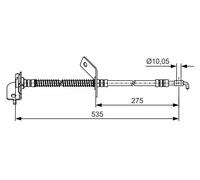Tubo flessibile freno 1 987 481 414 BOSCH per KIA HYUNDAI