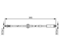 Tubo flessibile freno 1 987 481 418 BOSCH per ABARTH FIAT FORD