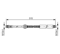 Tubo flessibile freno 1 987 481 447 BOSCH per VW CADDY III MPV / Space wagon
