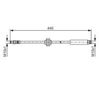 Tubo flessibile freno 1 987 481 484 BOSCH per FIAT PEUGEOT CITROËN