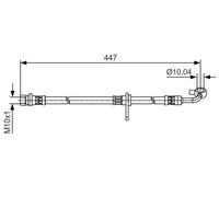 Tubo flessibile freno 1 987 481 511 BOSCH per HONDA CR-V III