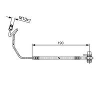 Tubo flessibile freno 1 987 481 535 BOSCH per AUDI SKODA