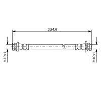 Tubo flessibile freno 1 987 481 559 BOSCH per OPEL SUZUKI