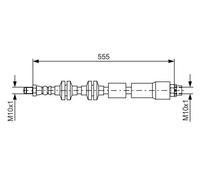 Tubo flessibile freno 1 987 481 569 BOSCH per BMW X1