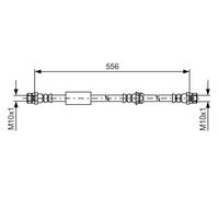 Tubo flessibile freno 1 987 481 593 BOSCH per AUDI TT TT Roadster