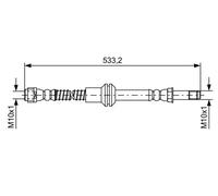 BOSCH 1 987 481 609 Flessibile del freno per MERCEDES-BENZ