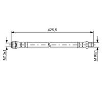 Tubo flessibile freno 1 987 481 610 BOSCH per MERCEDES-BENZ CLASSE E T-Model CLS