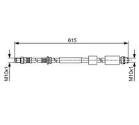 Tubo flessibile freno 1 987 481 615 BOSCH per BMW 1 3 3 Touring 2 Coupé 4 Coupé