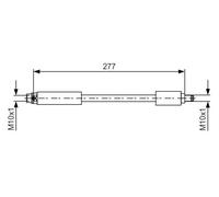 Tubo flessibile freno 1 987 481 616 BOSCH per BMW X3 X4