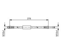 Tubo flessibile freno 1 987 481 617 BOSCH per BMW 6 Cabriolet 5 5 Touring