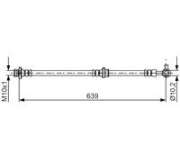 Tubo flessibile freno 1 987 481 697 BOSCH per NISSAN JUKE JUKE Van