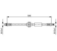 Tubo flessibile freno 1 987 481 708 BOSCH per OPEL MOVANO B Furgone