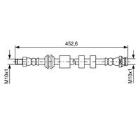 Tubo flessibile freno 1 987 481 741 BOSCH per VOLVO XC60 I SUV XC60 I VAN