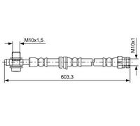 Tubo flessibile freno 1 987 481 742 BOSCH per VW AUDI