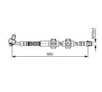 Tubo flessibile freno 1 987 481 A49 BOSCH per OPEL ASTRA J GTC CASCADA