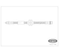 Tubo flessibile freno 19037186 CORTECO per OPEL RENAULT
