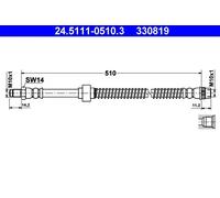 Tubo flessibile freno 24.5111-0510.3 ATE per RENAULT OPEL NISSAN