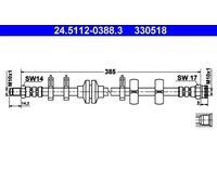 Tubo flessibile freno 24.5112-0388.3 ATE per FIAT ALFA ROMEO