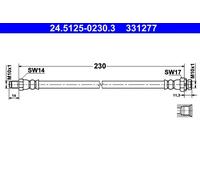 Tubo flessibile freno 24.5125-0230.3 ATE per BMW 1 3 Touring X1 3 Cabriolet 3