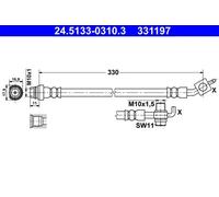 ATE 24.5133-0310.3 Tubo freno