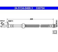 Tubo flessibile freno 24.5134-0468.3 ATE per RENAULT OPEL NISSAN