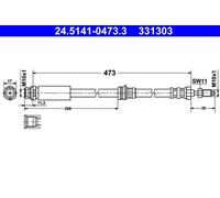Tubo flessibile del freno ATE 24.5141-0473.3