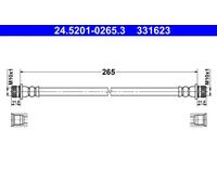 Tubo flessibile freno 24.5201-0265.3 ATE per MITSUBISHI COLT VI