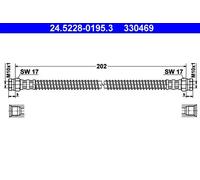 Tubo flessibile freno 24.5228-0195.3 ATE
