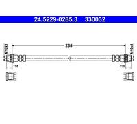 Tubo flessibile freno 24.5229-0285.3 ATE per RENAULT DACIA