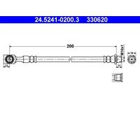 ATE 24.5241-0200.3 Tubo freno