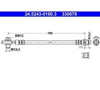 Tubo flessibile freno 24.5243-0190.3 ATE per VW PASSAT B5 PASSAT B5 Variant