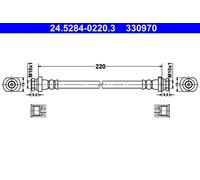 Tubo flessibile freno 24.5284-0220.3 ATE per CHEVROLET DAEWOO