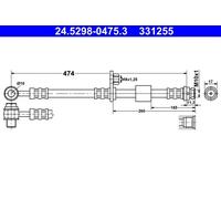 ATE Tubo freno