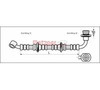 METZGER Tubo freno