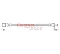 Tubo flessibile freno 4110487 METZGER per FIAT PEUGEOT CITROËN