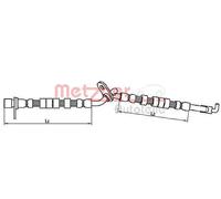 Tubo flessibile freno 4110708 METZGER per MAZDA 6 Hatchback 6 Tre volumi