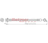 Tubo flessibile freno 4110850 METZGER per NISSAN QASHQAI / QASHQAI +2 I