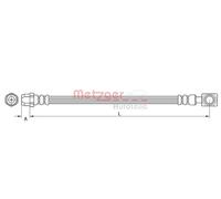 Tubo flessibile freno 4111437 METZGER per MINI MINI