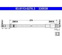 Tubo flessibile freno 83.6113-0276.3 ATE per BMW 5 5 Touring