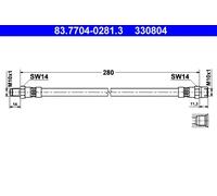 Tubo flessibile freno 83.7704-0281.3 ATE per ALFA ROMEO MERCEDES-BENZ