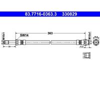 Tubo flessibile freno 83.7716-0363.3 ATE