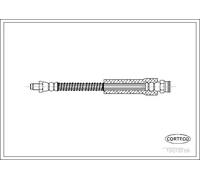 Tubo flessibile freno anteriore 19018166 CORTECO per PEUGEOT CITROËN