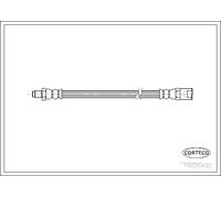 Tubo flessibile freno anteriore 19026435 CORTECO per IVECO